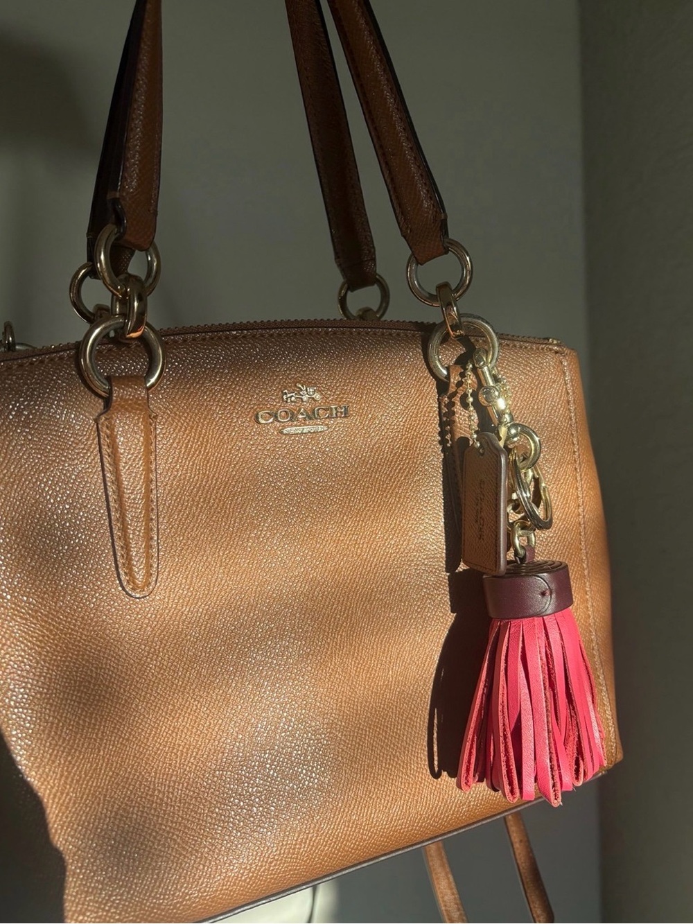 Coach Brown Leather Carryall - Picture 6 of 6